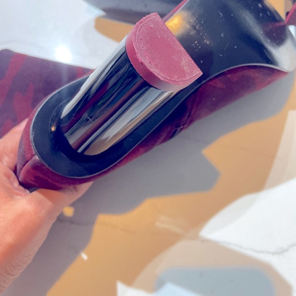 SOLD 🌸3 for $30 NWOT TOPSHOP Velvet Ankle Boots- Size 38 Camo  trendy Heel - Picture 11 of 15